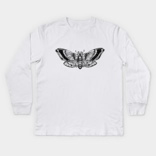 Death's Head Moth Kids Long Sleeve T-Shirt